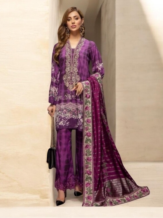 Charizma Tops - Pakistani Designer Silk Dress 3Pc